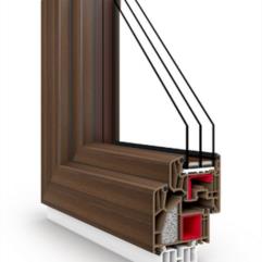 Serramenti in pvc VEKA Alphaline 90 plus - colore noce 