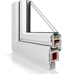 Serramenti in pvc VEKA Softline 70 AD - anta semi-complanare - colore bianco 