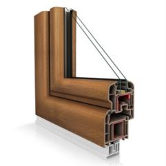 Serramenti in pvc VEKA Softline 70 AD - anta semi-complanare - colore rovere dorato 